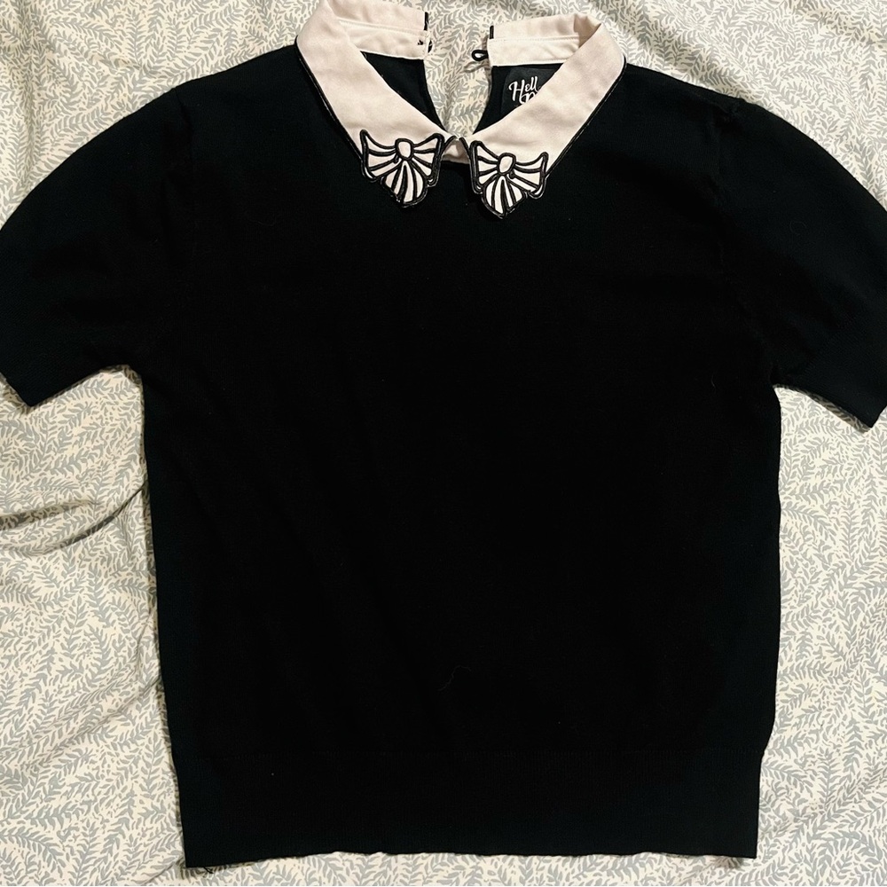 Hell Bunny Black and White Top